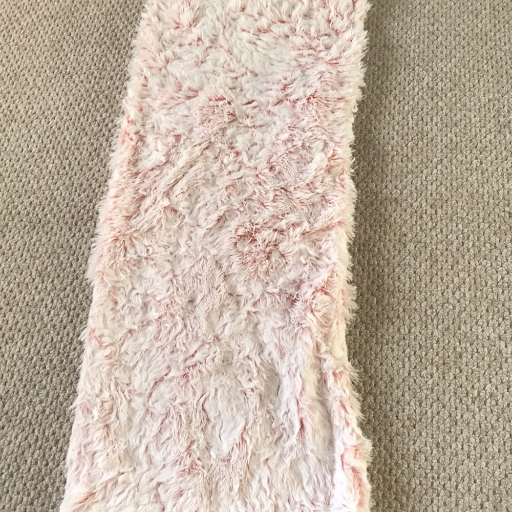 Fuzzy pink body pillow cover